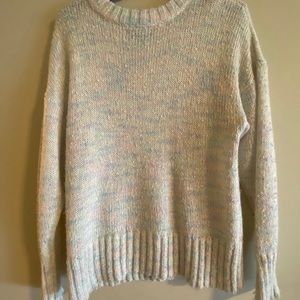 Something Navy Rainbow Long Sleeve Sweater